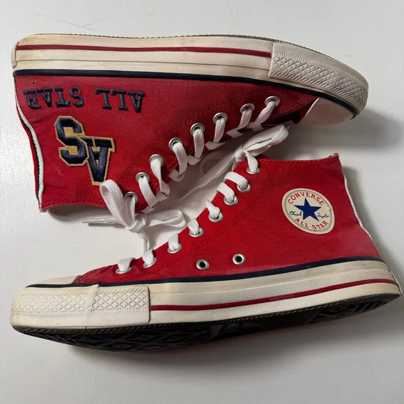 Rare Converse Chuck Taylor All Stars Red men’s high Top size 40 made in Brazil - Picture 6 of 11